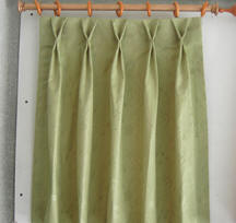Butterfly pleated curtains