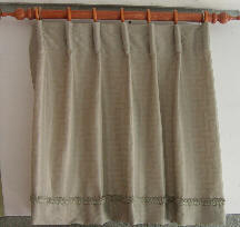 Cartridge pleated curtains