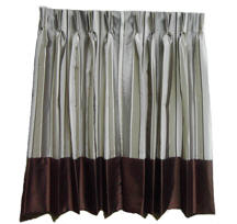Traditional pinch-pleated curtain
